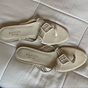 Vintage Gucci white sandal size 8.5